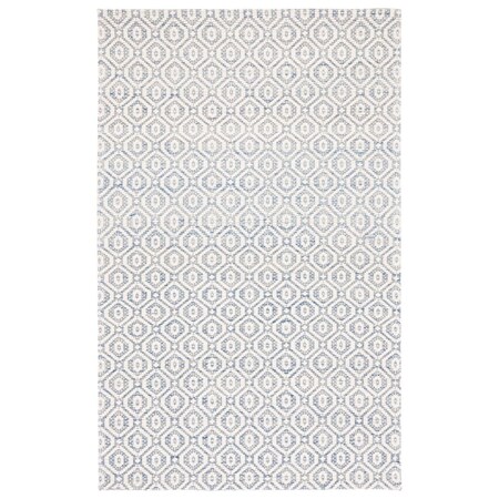 Safavieh 5 x 8 ft. Marbella Contemporary Hand Woven Rectangle Rug Blue & Ivory MRB325N-5